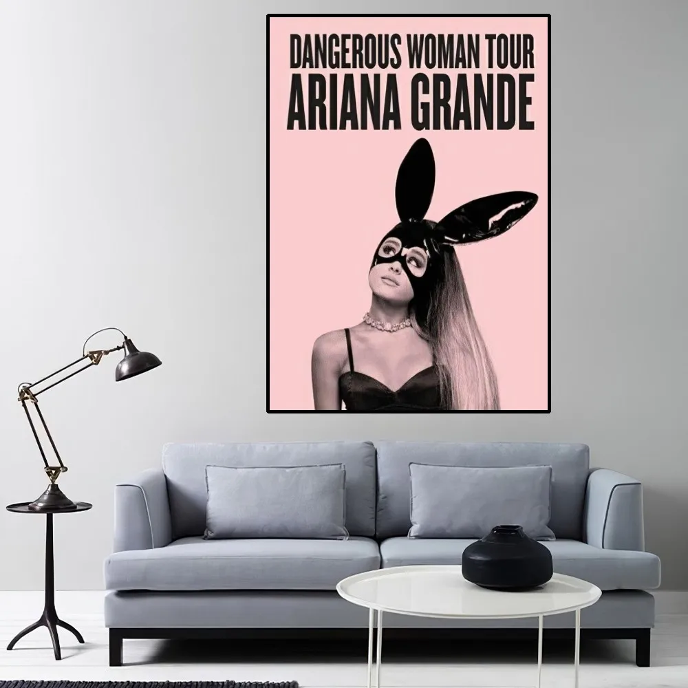 A-Ariana Hot Singer G-Grande Poster Home Room Decor Aesthetic Art Wall Painting Stickers