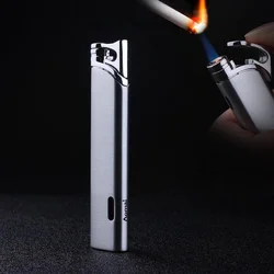 Compact Turbo Mini Gas Torch Lighter Windproof All Metal Jet Cigar Lighter 1300 C Butane No Gas Gadgets For Men Gift