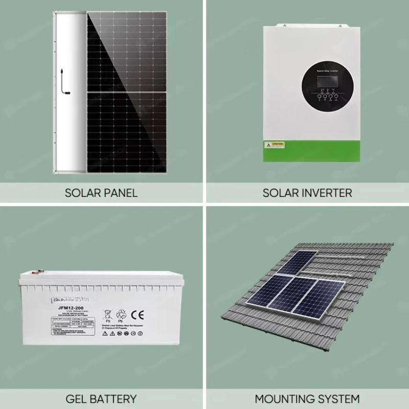 5KW Solar Complete System Solar Energy System Off Grid Solar Panel System Battery Storage