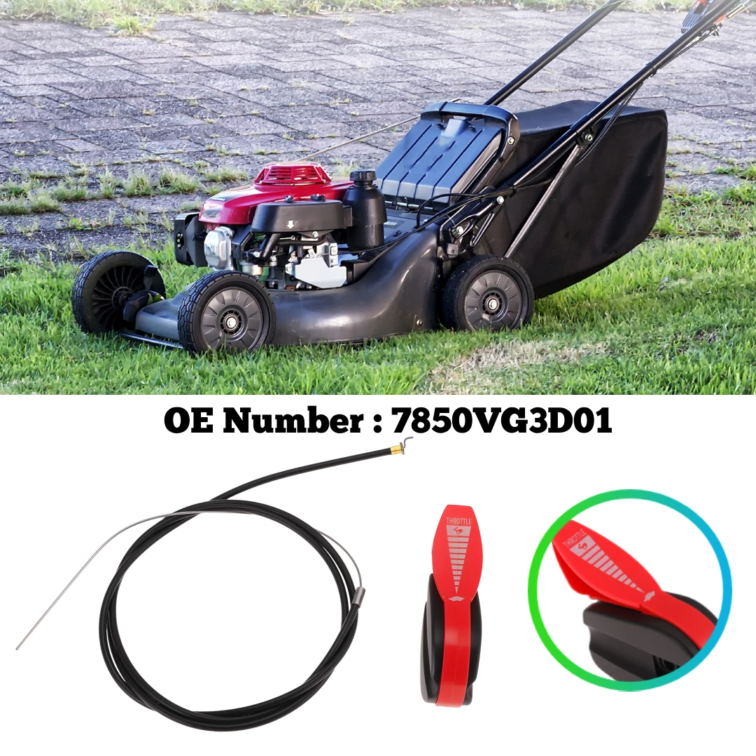 Lawn Mower Throttle Cable for Honda Lawn HRR216K2 HRR216K3 HRR216K4 7850VG3D01 Throttle Cable Replacement Part Yard Garden Tool
