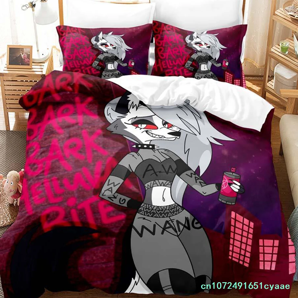 Loona Boss Bedding Set Single Twin Full Queen King Size Bed Set Adult Kid Bedroom Duvetcover Sets Anime Parure De Lit Bed