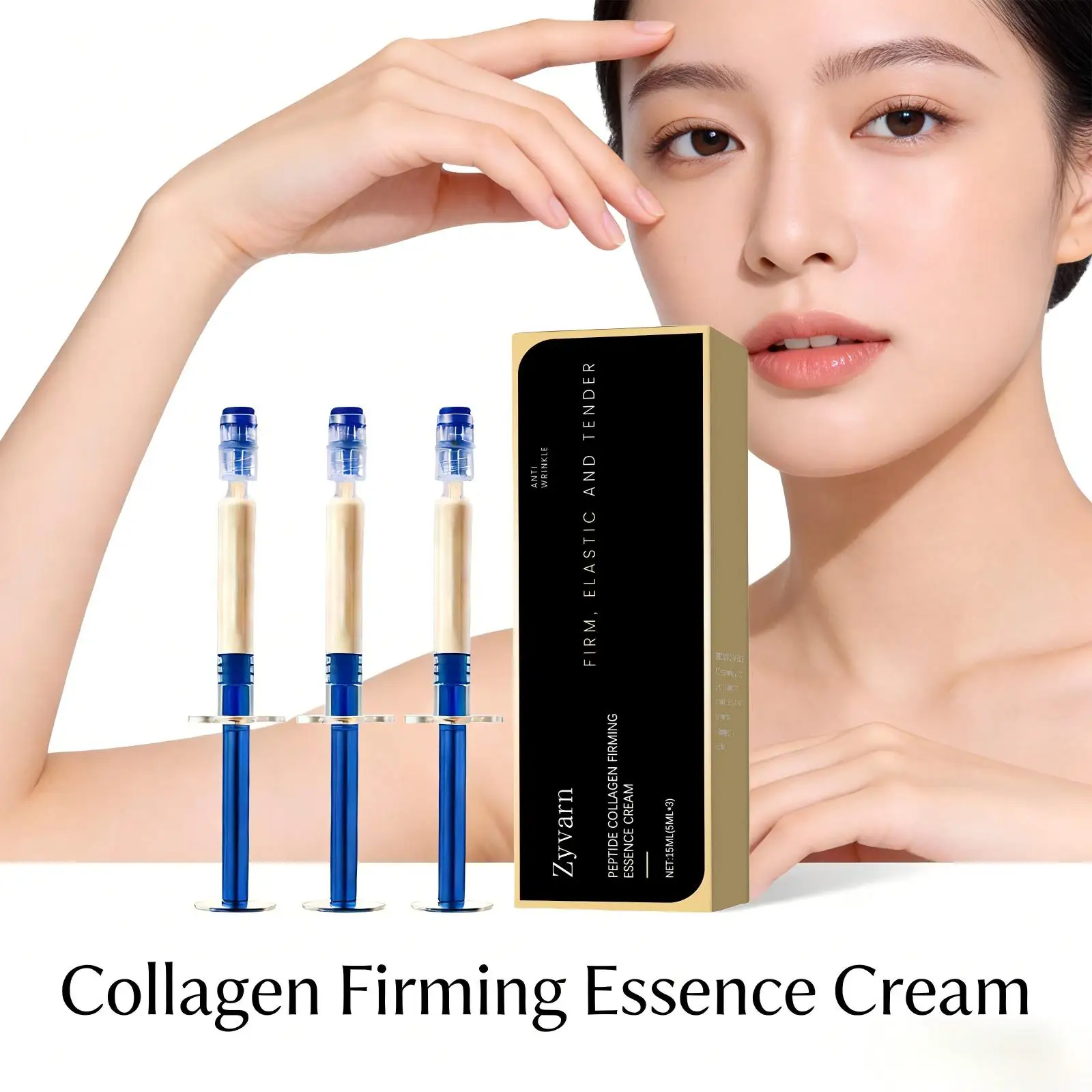 Peptide Collagen Firming Essence Cream Tightening Lifting Reduce Sagging Improve Dullness Skin Brightening Hydrating Face Care