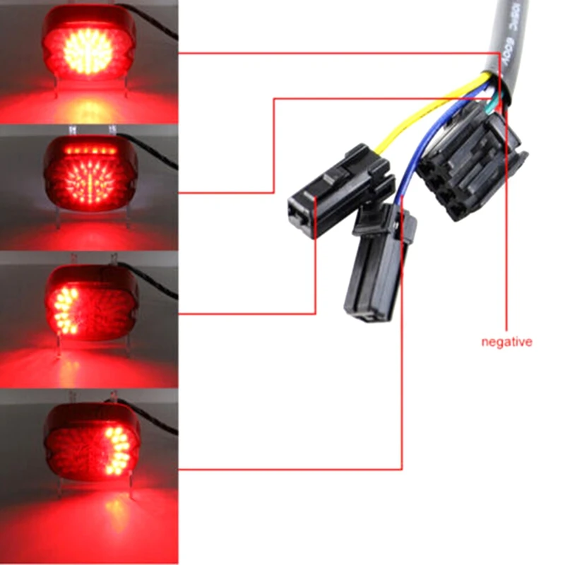 1 Piece Motor LED Tail Light Brake Turn Signal Parts Accessories For  Fatboy Tour Electra Glide FLH