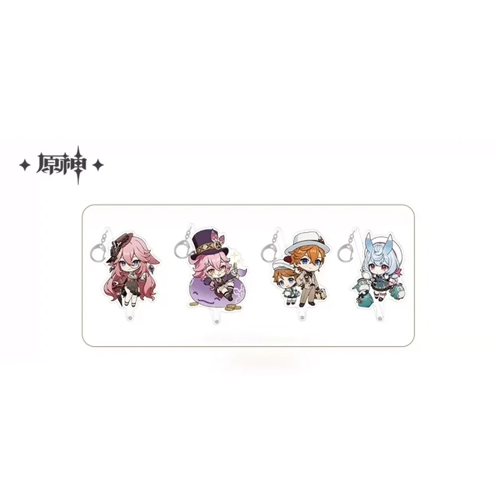 

Sunsyea Official Genshin Impact Merch From miHoYo 2024 Carnival Acrylic Keychain Pendant Tartaglia Yae Miko Sigewinne Dori