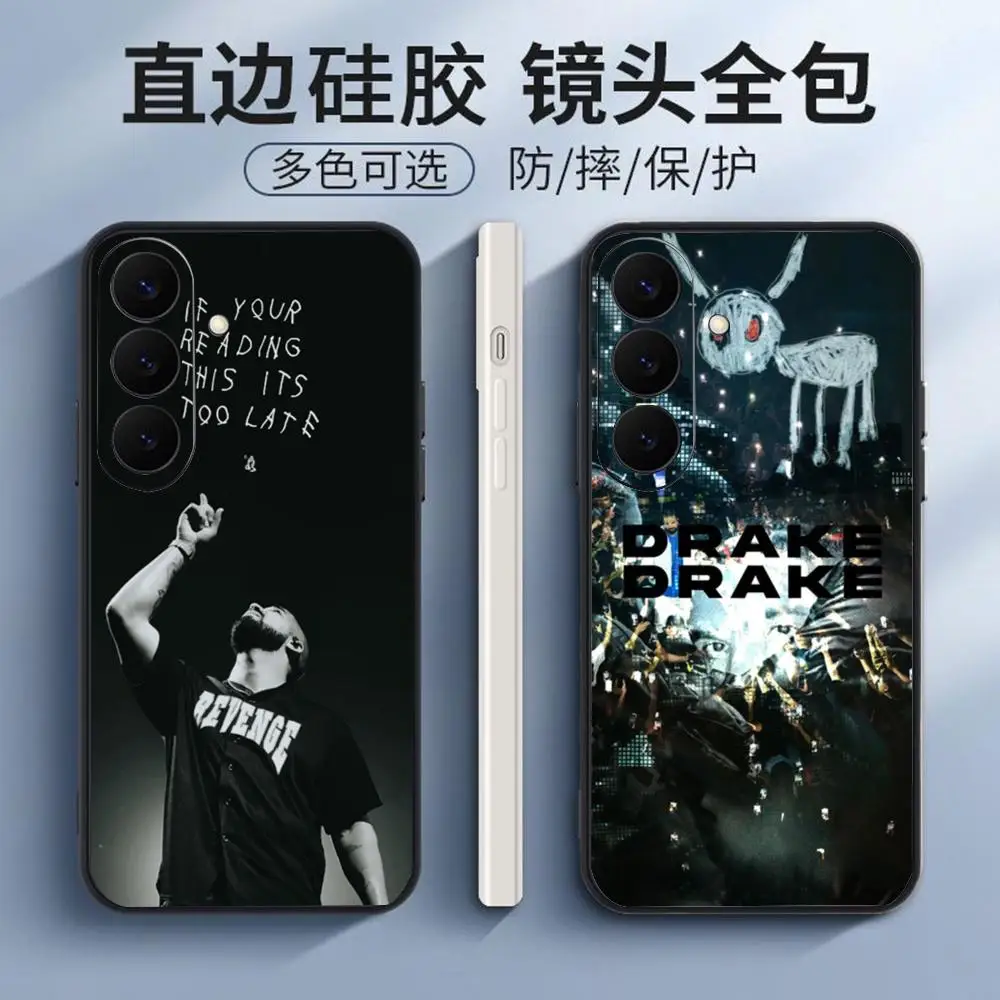 Rapper Aubrey A-Drake Phone Case For Samsung Galaxy S26 S25 S24 S23 S22 S21 S20 Plus Ultra Soft Black