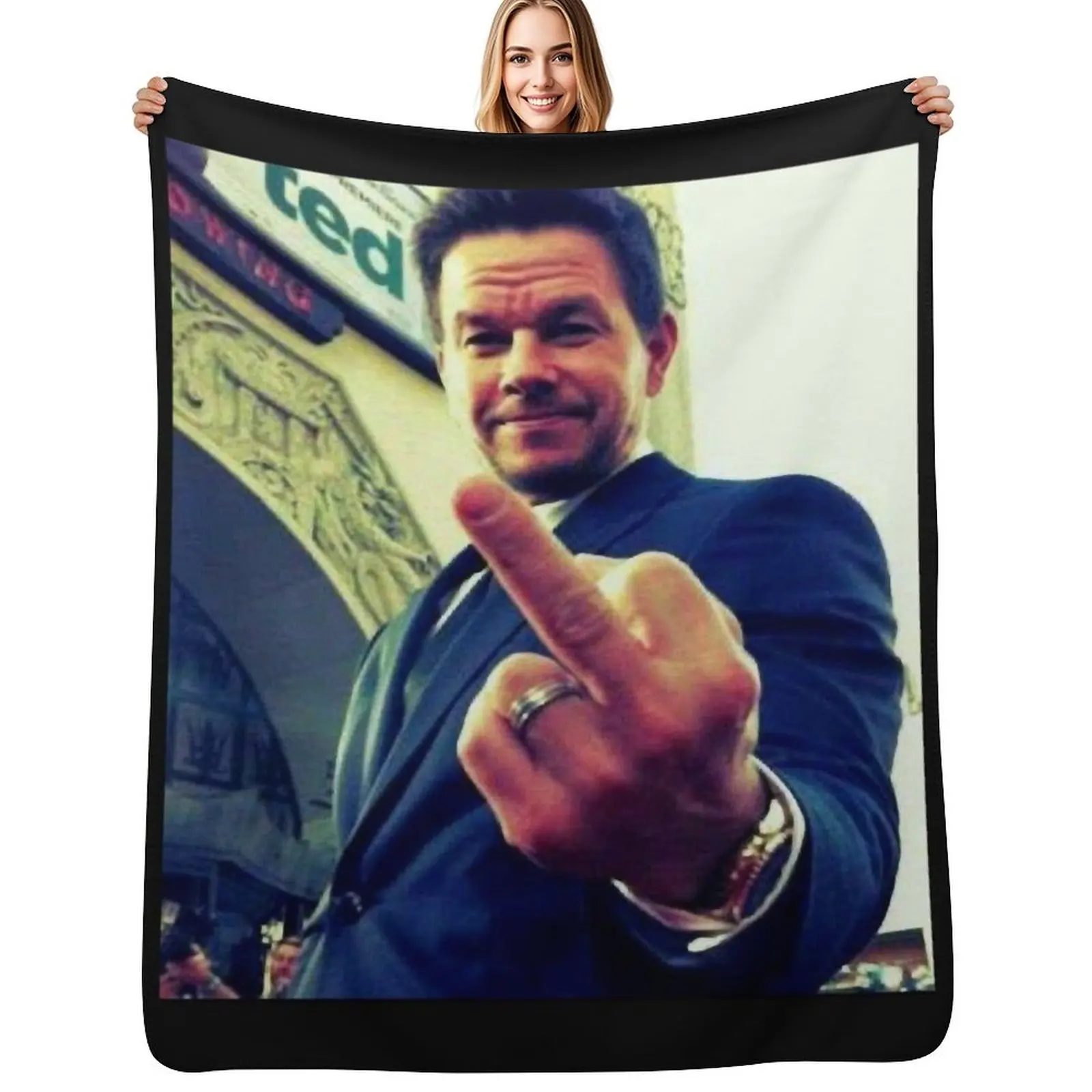

mark wahlberg Throw Blanket No Pilling Soft Warm Blanket for Bed