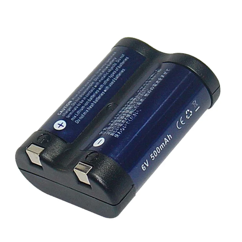 6V Rechargeable Lithium Battery for Canon R2cr5 2CR5 EOS 1 EOS 3 Replacement Film Camera Battery Set 2 Batteries+1 Charger