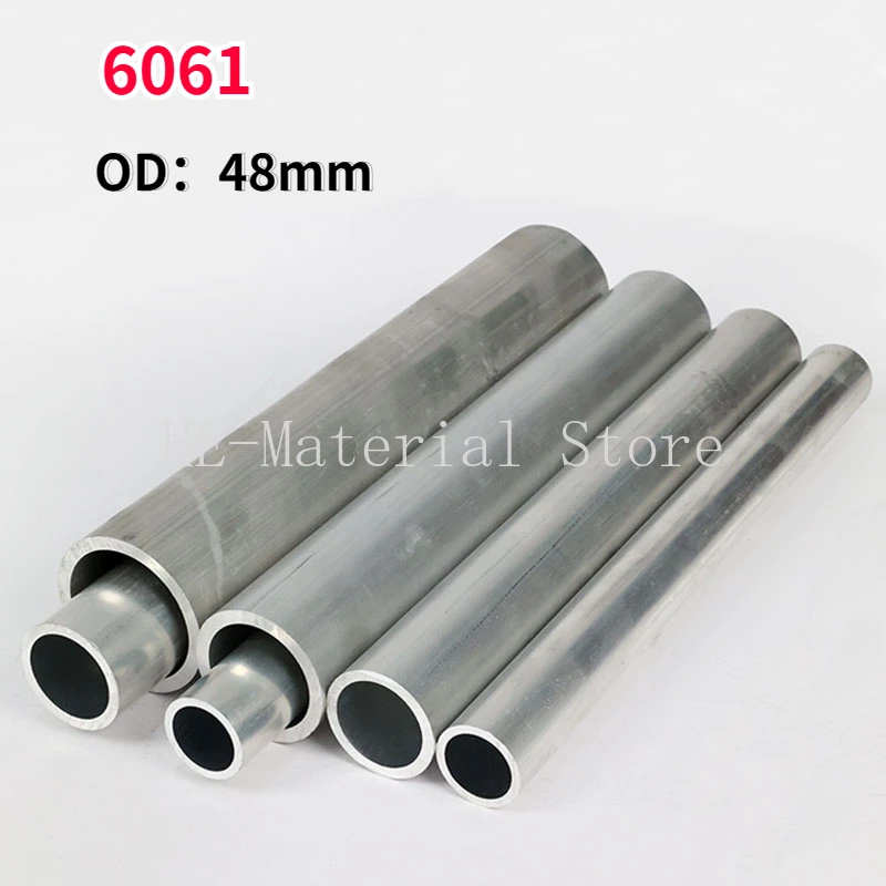 

1Pcs Length 100mm 6061 Aluminium Alloy Tube OD 48mm Hollow Round Aluminum Tube ID 13.5/30/40/42mm