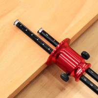 Double Head Wheel Marking Gauge Aluminum Parallel Line Drawing Tool Woodworking Marking Scriber Ruler With Metric And Inch Scale