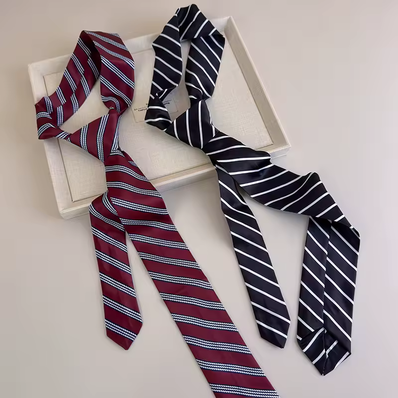 Long Skinny Plaid Waist Belt With Jeans Necktie Scarf Decorative Accessory Personality Trendy Hairband Fashionable Accessory - Image 3