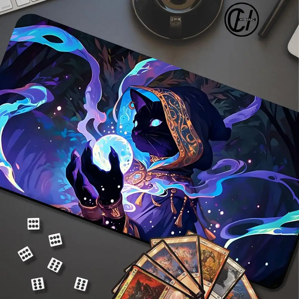 

Raccoon Wizard Theme MTG Playmat Magic Card Battle Mat Non-Slip Durable 35X60CM Commander playmat tapete magic mtg gaming mats