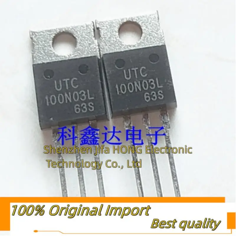 10PCS/Lot  100N03L UTC100N03L TO-220 30V 100A MOSFET Best QualityReally Stock Original