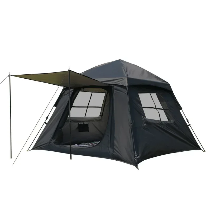 Camping Tent Outdoor Waterproof Automatic Ultralight Tent 4 Seasons Supplies Equipment for 3-4 People Portable One-touch Outdoor