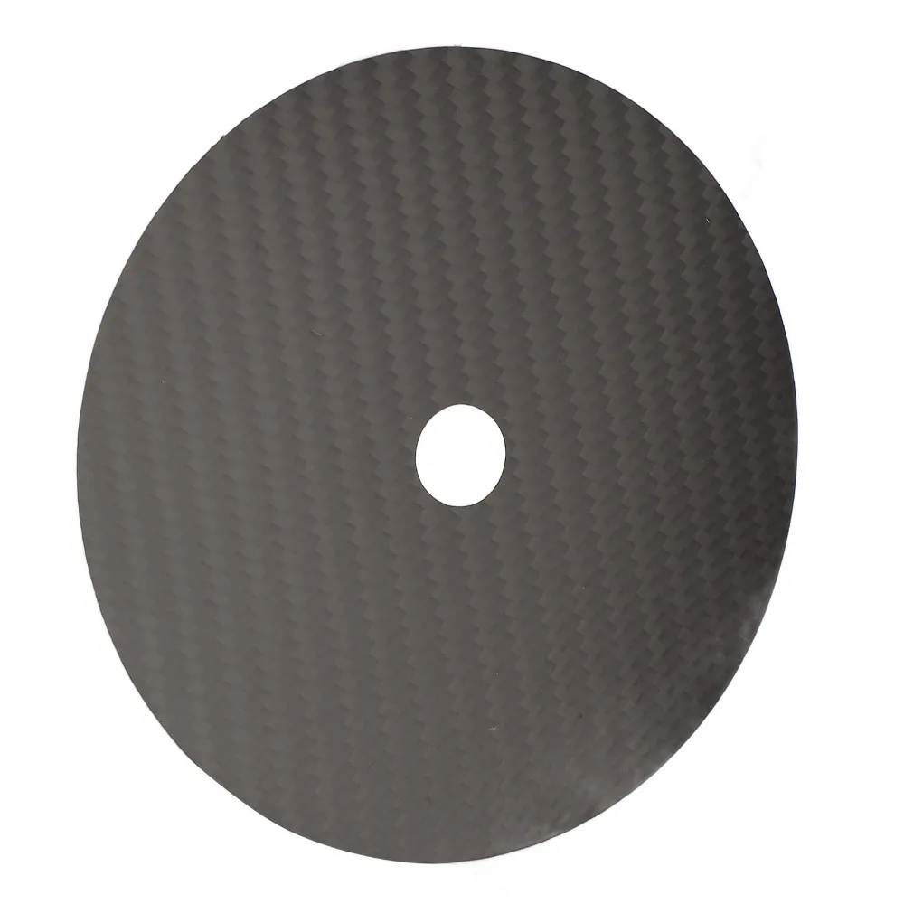120*0.2mm CD Tuning Pad Low Distortion Rate Carbon Fiber Made Disc Stabilizer Black Excellent Vibration Absorption