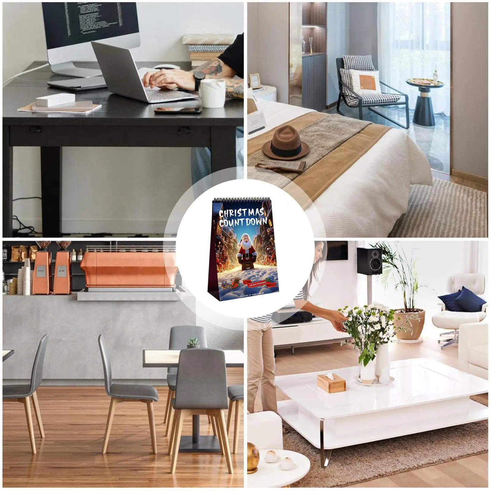 Christmas Countdown Calendar 2025 100 Day Christmas Countdown Calendar Table Centerpieces For December Living Room Bedside Study