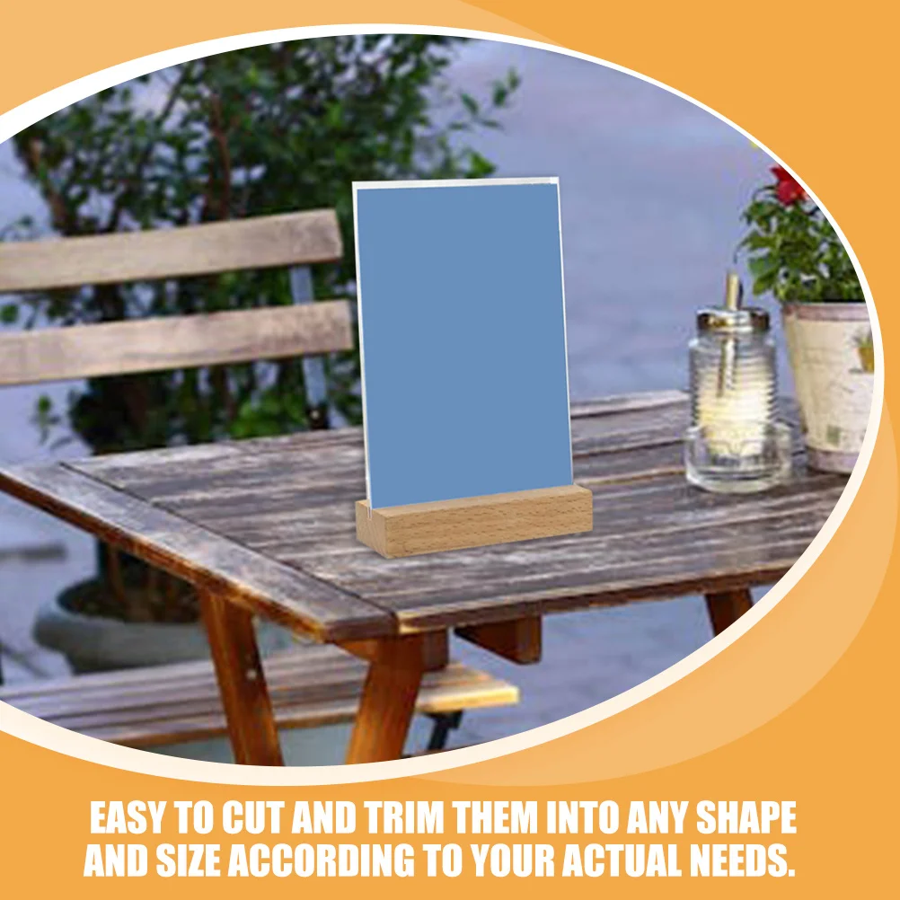 

10Pcs Clear Acrylic Sheets for DIY Picture Frame Boards Crafting Projects Acrylic Panels Wedding Table Numbers Message Boards