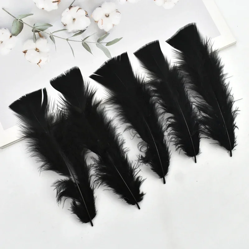 Truthahnfedern für Bastelarbeiten, 12–17 cm, 5–7 Zoll, für Traumfänger, zur Dekoration, zur Herstellung von Schmuck, für Handarbeiten, Nadelarbeiten, als dekoratives Zubehör. – Detail 3
