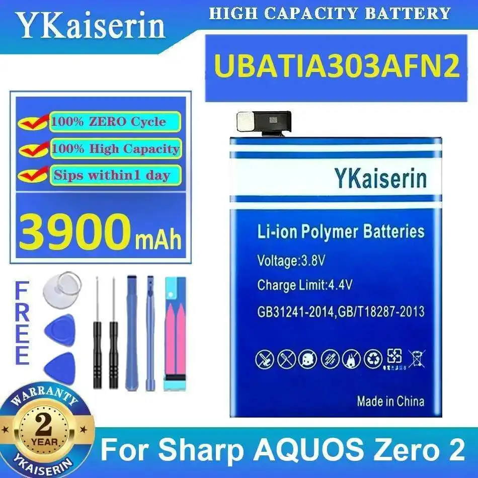 

3900Mah UBATIA303AFN2 For Sharp Aquos Zero 2 Mobile Phone Battery Safe