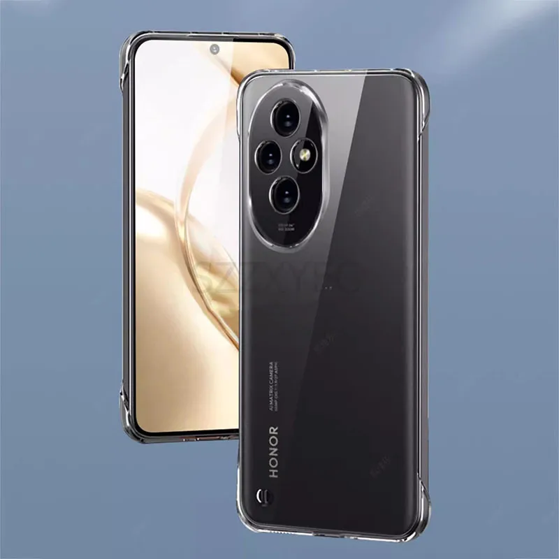 Frameless Slim Clear Hard Back Cover Case On For Honor 200 Pro Honor200 Pro 5G ShockProof Coque Phone Cases