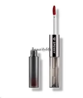 

Double-Headed Lip Lacquer Mirror Full Lips Mud Not Easy to Fade No Stain on Cup