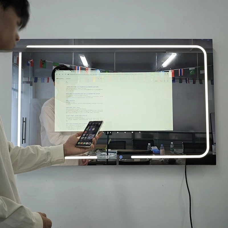 120cm Intelligent Makeup Mirror, Bathroom Mirror, Android Magic Mirror, Waterproof 32 Inch Touch Screen, High-end Hotel