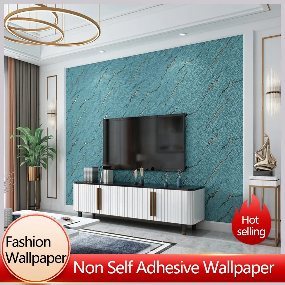 9.5 Meters Non Woven  Fabric Marble Pattern Wallpaper 3D Three Dimensional Living Room Bedroom Wallpapers Home Decoration