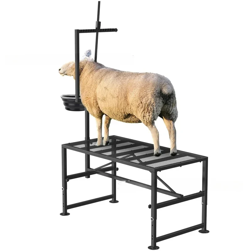 New Metal Wool Trimming Bracket Sheep Goat Milking Stand Easy Operation Farm Equipment