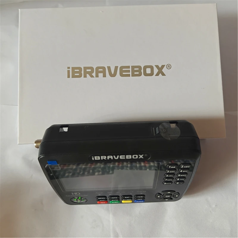 iBRAVEBOX V10 مكتشف ماكس الأقمار الصناعية مكتشف التلفزيون إشارة متر DVB-S/S2/S2X استقبال التلفزيون Sat كاشف 4000mAh بطارية 4.3 بوصة الشاشة