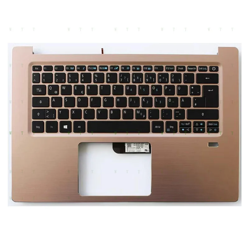 

Подставка для рук с клавиатурой для Acer Swift 3 SF314-52 SF314-52G, розовое золото, немецкий