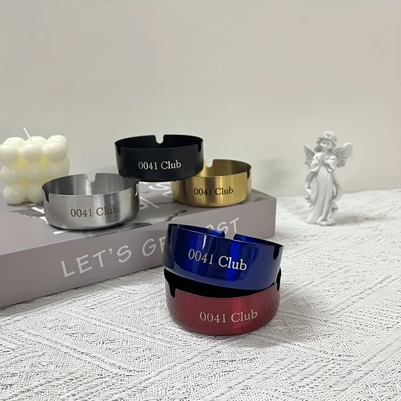 Customize 10 stainless steel ashtrays with engraved letters, names, phone numbers, and company names,Cigarette accessories