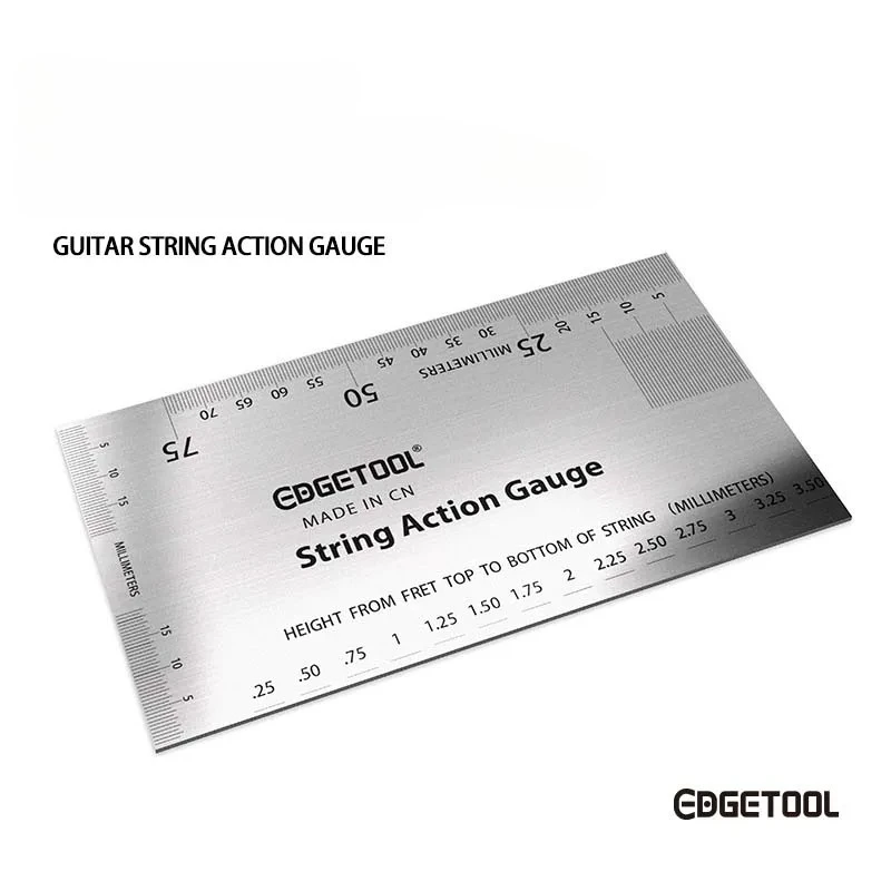 

Измеритель высоты струн для электрогитар, акустических гитар и бас-гитар, инструмент для настройки.