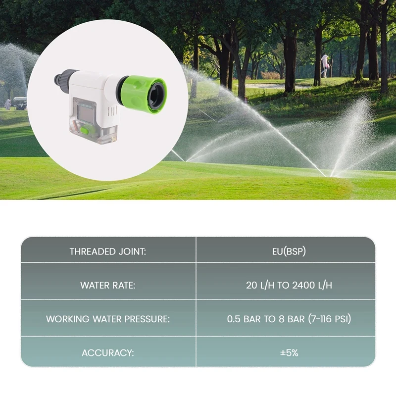 Imagem -05 - Wifi Water Flow Meter para Jardim Mangueira Medidor de Água Inteligente Modos de Fluxo Real-time Flow Tracking Fácil Leitura