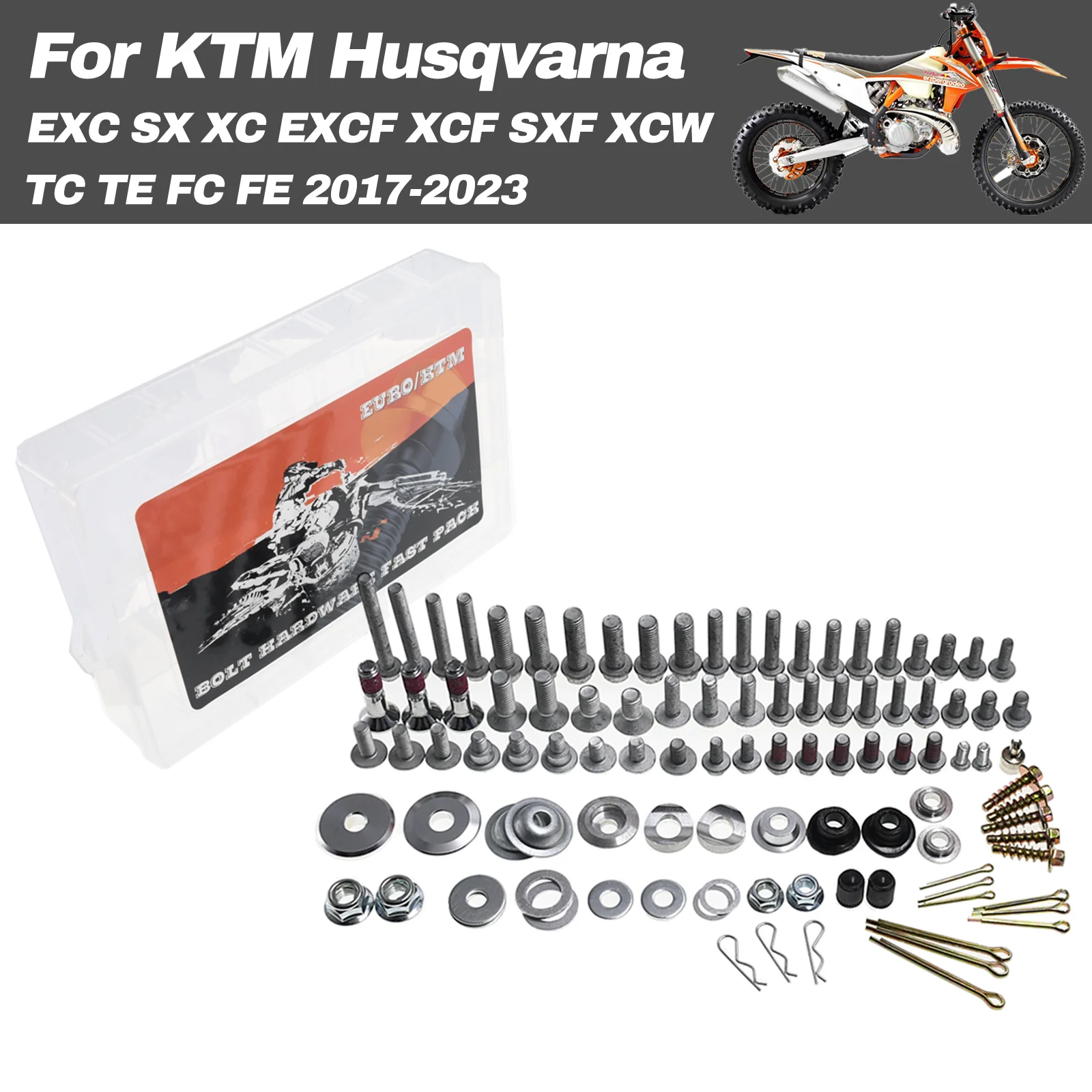 OEM Replacement Hardware Screw Fastener Kit For KTM SX EXC XCFW Husqvarna FC FE TC TE TX Off-Road Motorcycle Plastic Body Panels