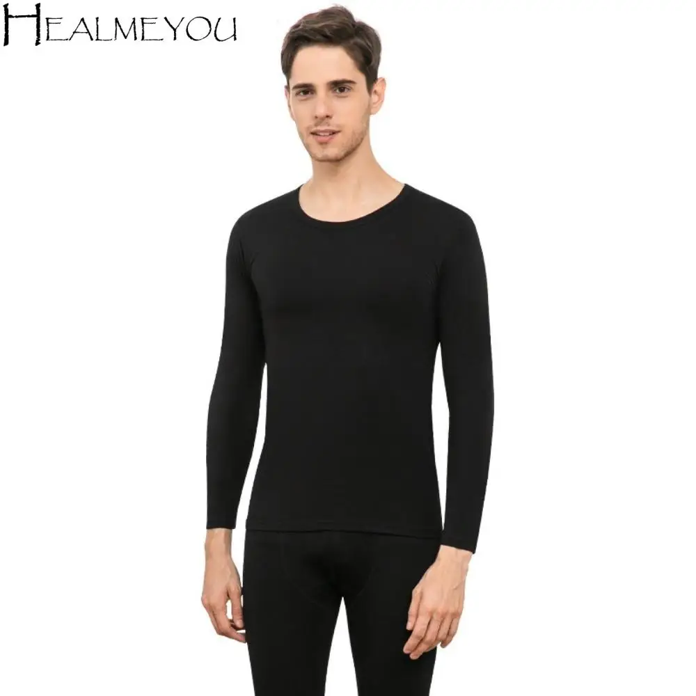 

Топы/брюки, мужское теплое термобелье, утолщенный комплект термобелья с круглым вырезом, невидимый комплект с подогревом, теплые длинные брюки, мужские