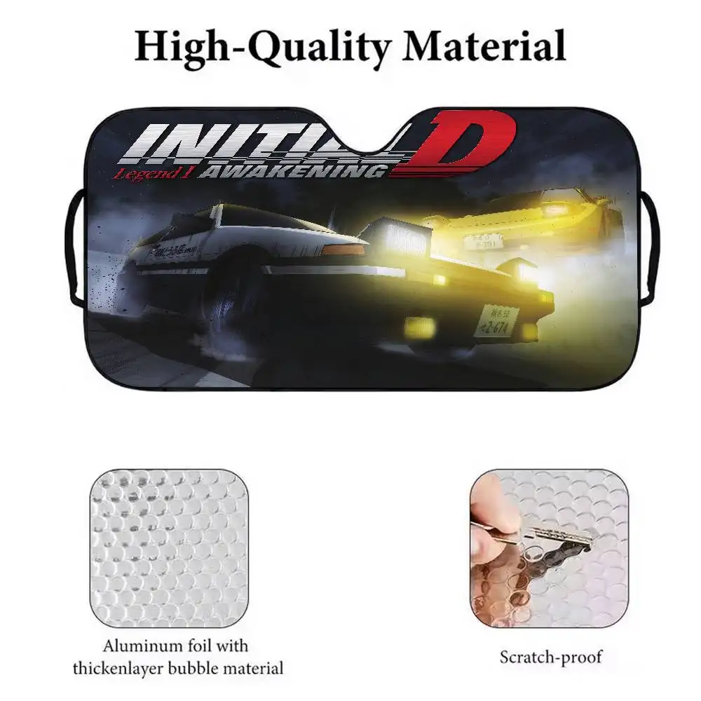 COMIC Initial D Parasol para coche Parasol Parabrisas de coche Parasol Protección UV y enfriador interior