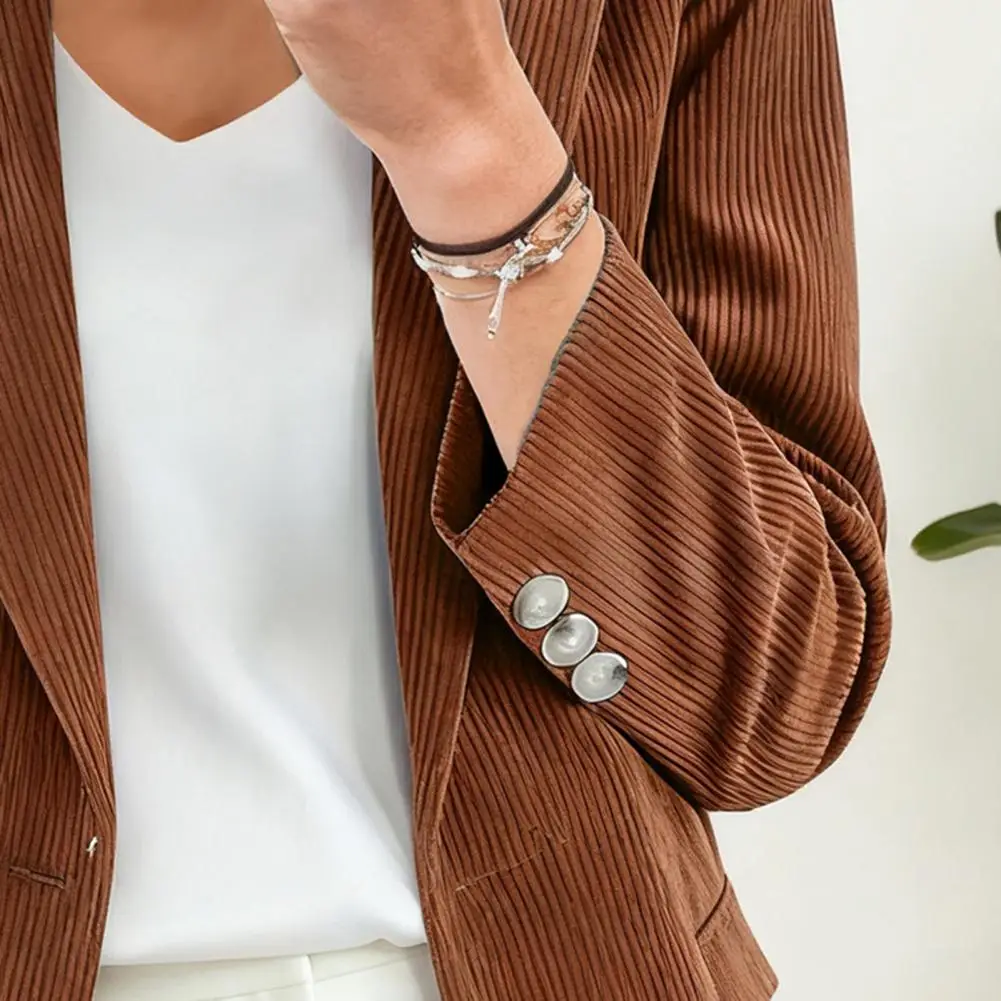 بدلة نسائية معطف سترة نسائية برقبة على شكل V وزر واحد للإغلاق وجيوب فضفاضة وسترات موضة خريف 2025 ملابس خروج نسائية #5