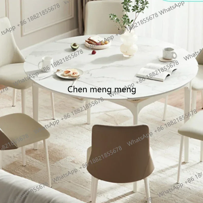 F150Rectangle White Dining Table Nordic Minimalist Kitchen Modern Dining Table Cover Luxury Mesa De Jantar Decoration Accessorie