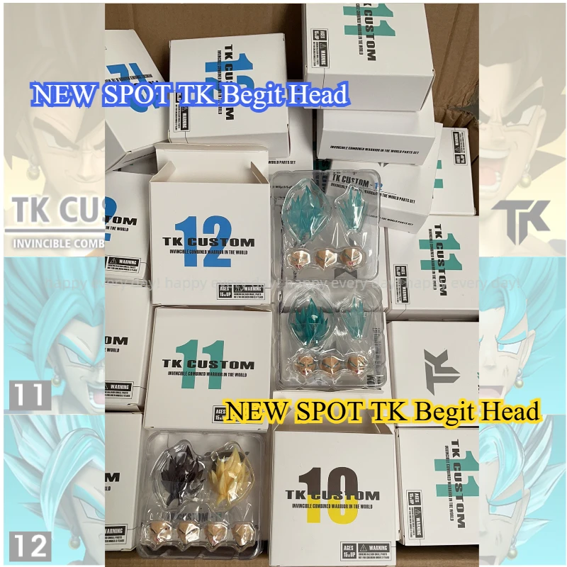 

NEW SPOT TK Super Blue Super Race Normal Dragon Ball Begit Forced King Head Engraving Accessory Bag Resin Spot Collection Gifts