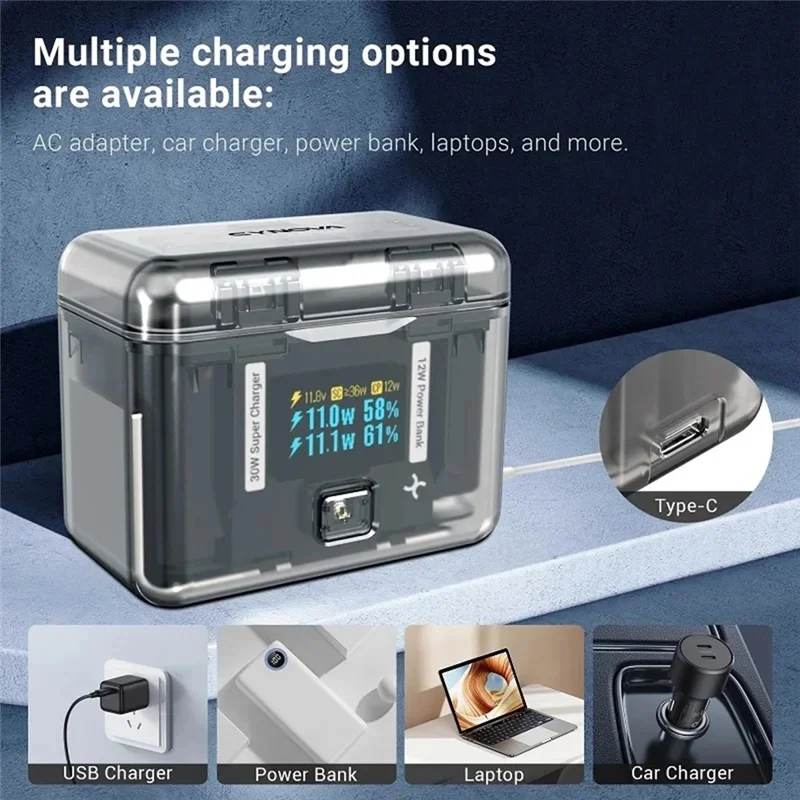 

A99E-Charging Butler, двустороннее умное портативное зарядное устройство для Insta360 Acepro2, аккумулятор с быстрой зарядкой