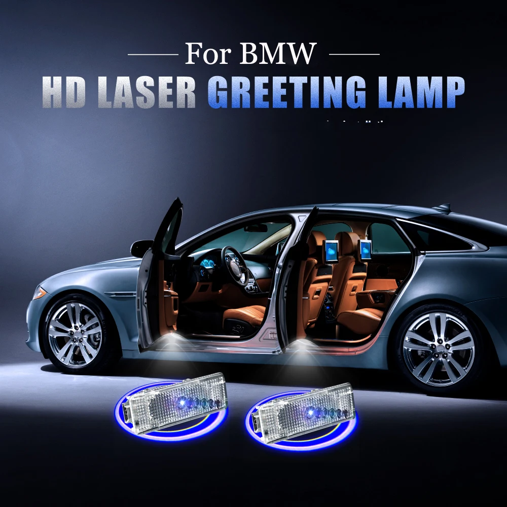 2pcs X5 E39 Door Light Carpet Ghost Shadow Light For BMW E39 X5 E52 E53 Z8 Car Styling BMW Courtesy Light BMW Projector Lamp