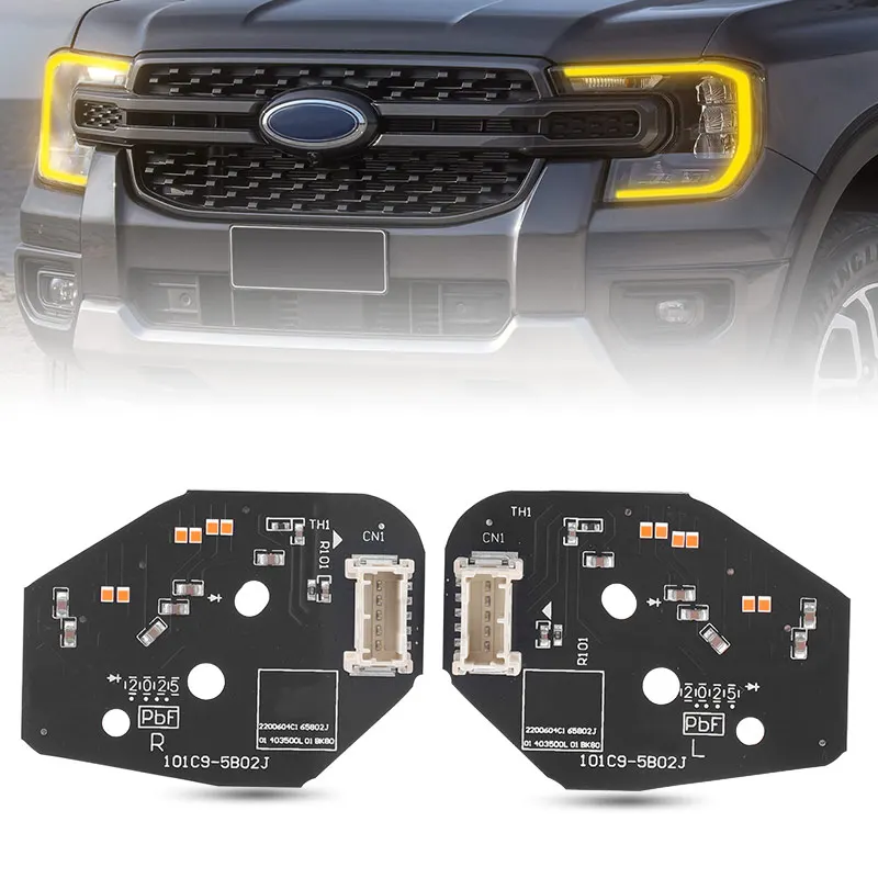 

Front Xenon Headlight DRL Daytime Running Light LED Angel Eyes Module Board Chips Control Unit For Ford Ranger T9 2023 2024 2025
