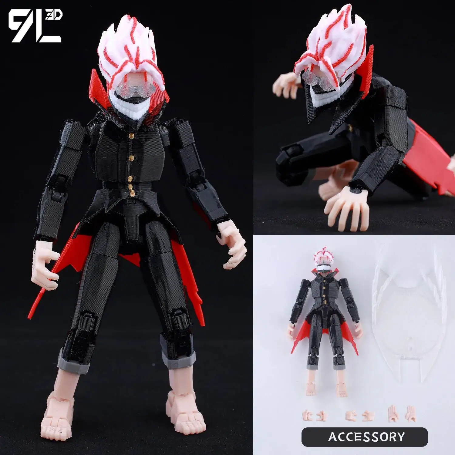 9L3D プリント ジョジョの奇妙な冒険 ラッキー13 ダミー13 タイタン13