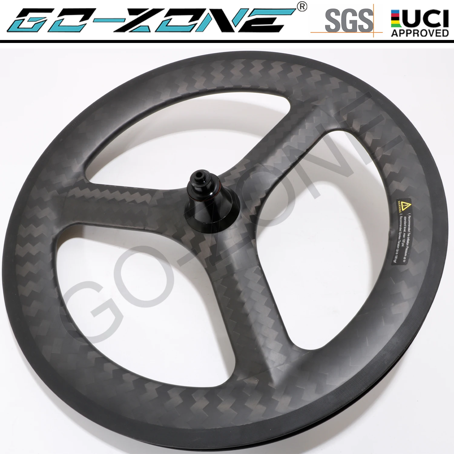 

20" 406 Carbon 3 spoke wheel Fold Bike Wheels Clincher Tubeless Disc Brake / Rim Brake 25mm Width 48mm Height Road Wheels