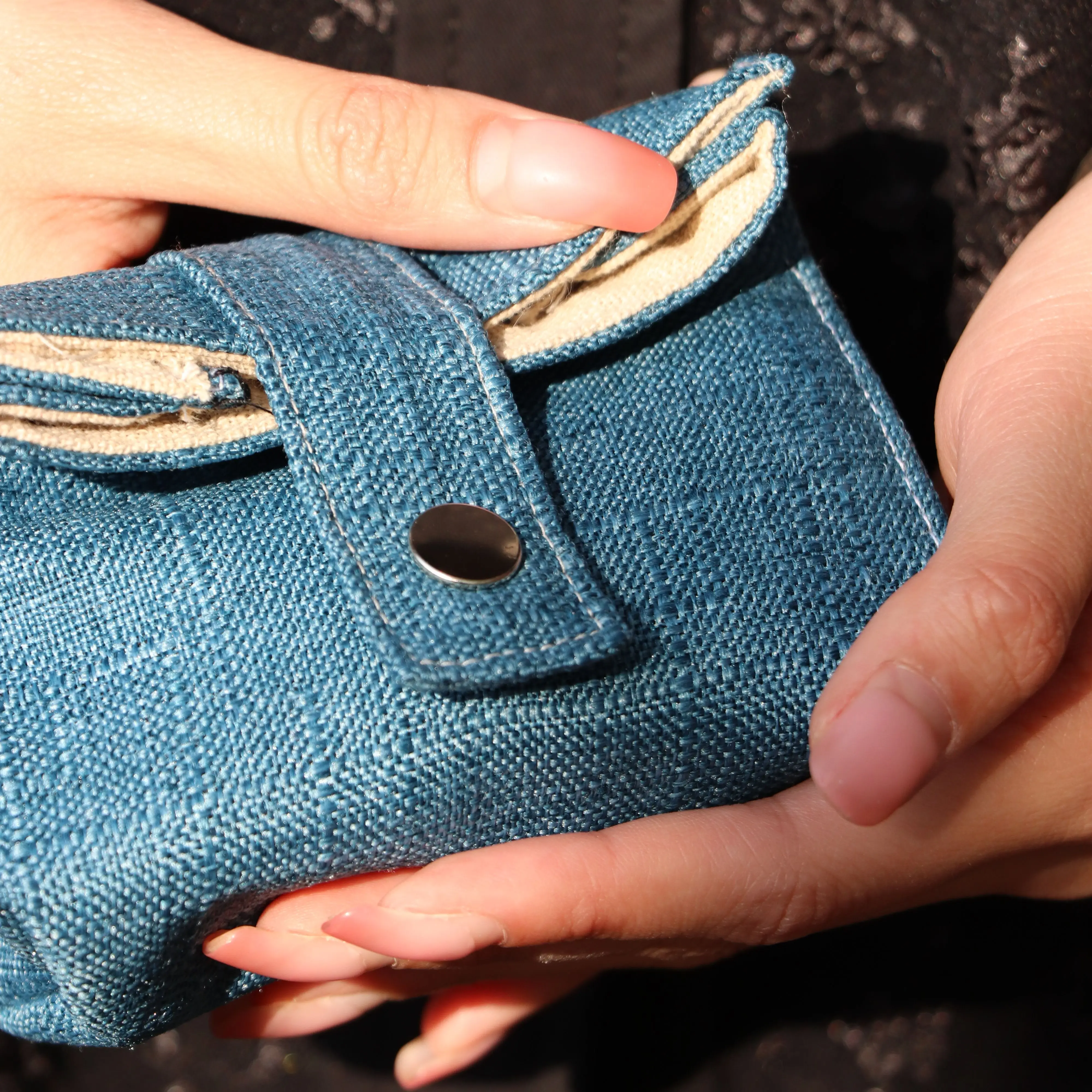 Handmade Wallet Coin Purse Denim Casual Style Portable Soild Color Fashion Cute Convenient Hasp Designer 2022 New Well-Selling