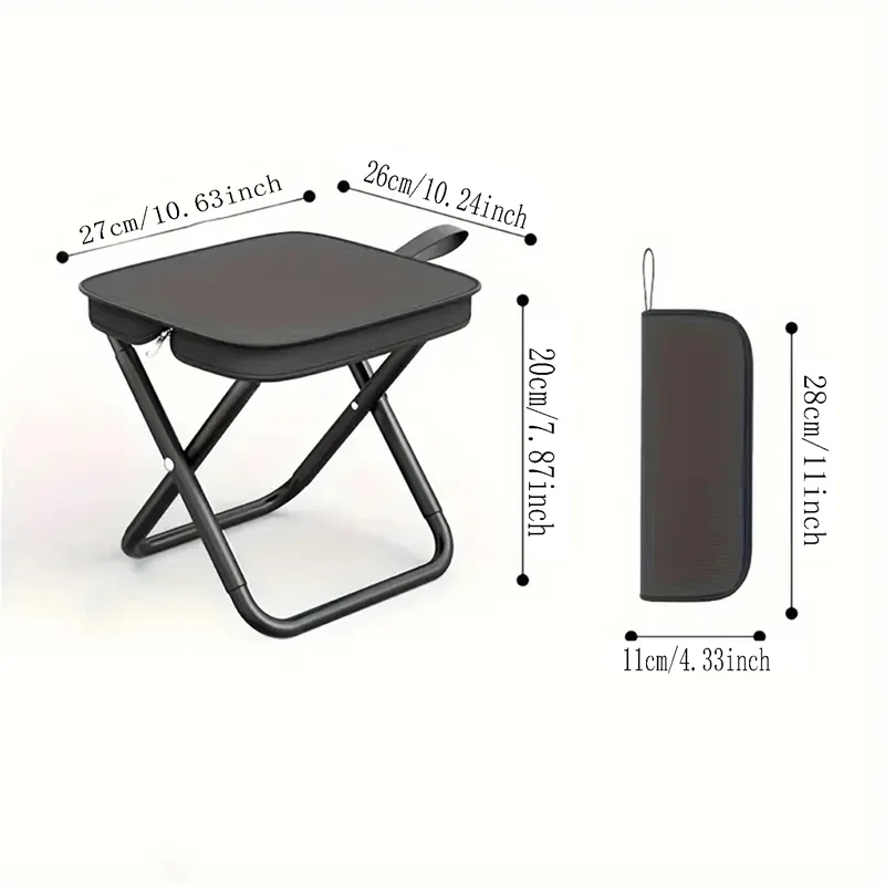 Portable Multifunctional Chair Outdoor Picnic Camping Folding Chair Ultra Light Fishing Stool Travel Stool Fishing Accessories