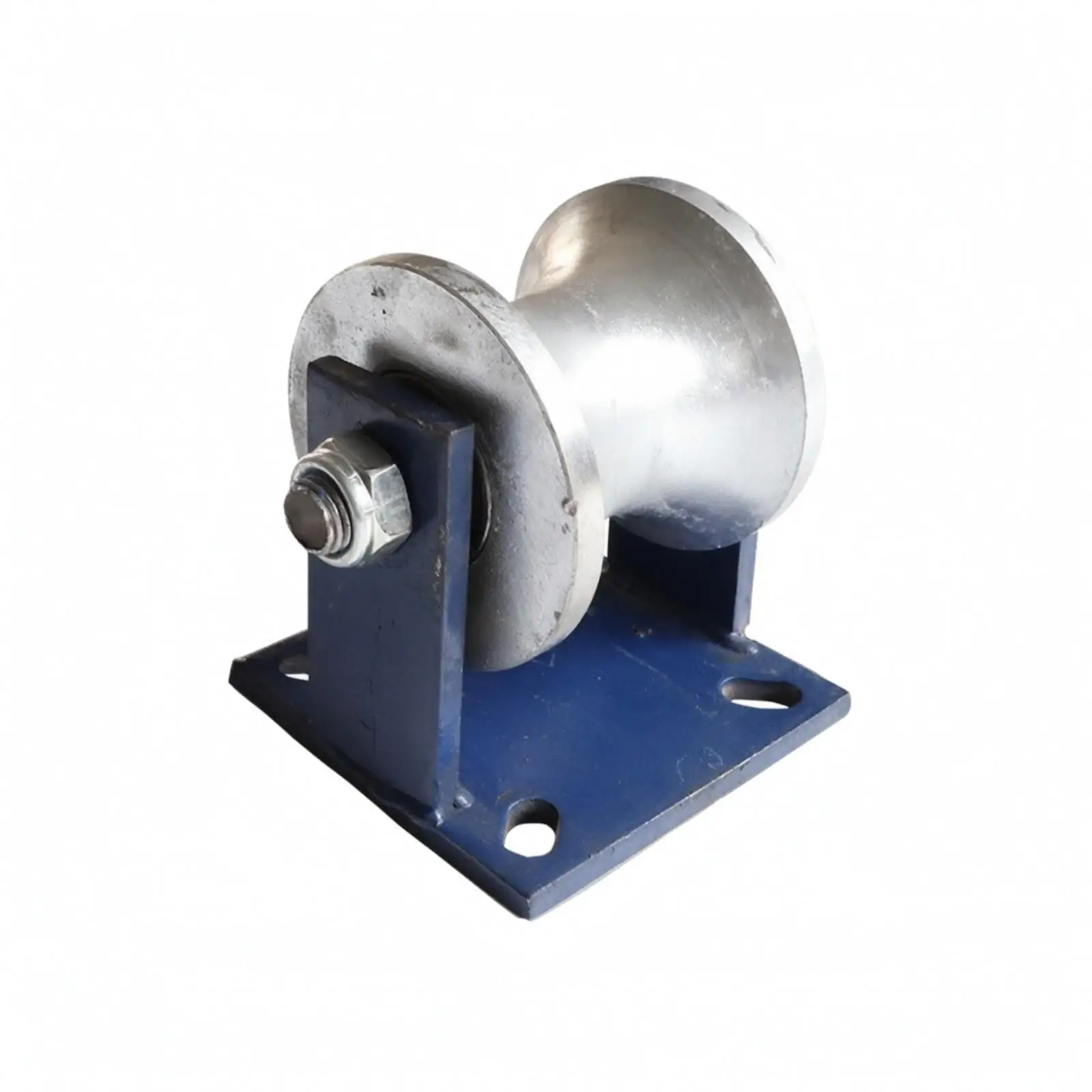 Heavy Load Gate Wheel Industrial Roller 45 Steel U Groove Track Wheel Secure Mounting Base for Rail System Sliding Door Hardware