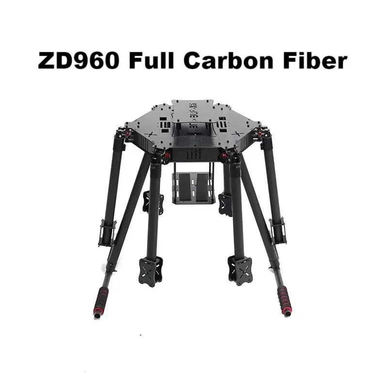 ZD850 ZD960 cadre hexa-rotor F960 entièrement en Fiber de carbone bras pliable Kit de cadre hexacoptère avec train d'atterrissage pour vol FPV PIXHAWK