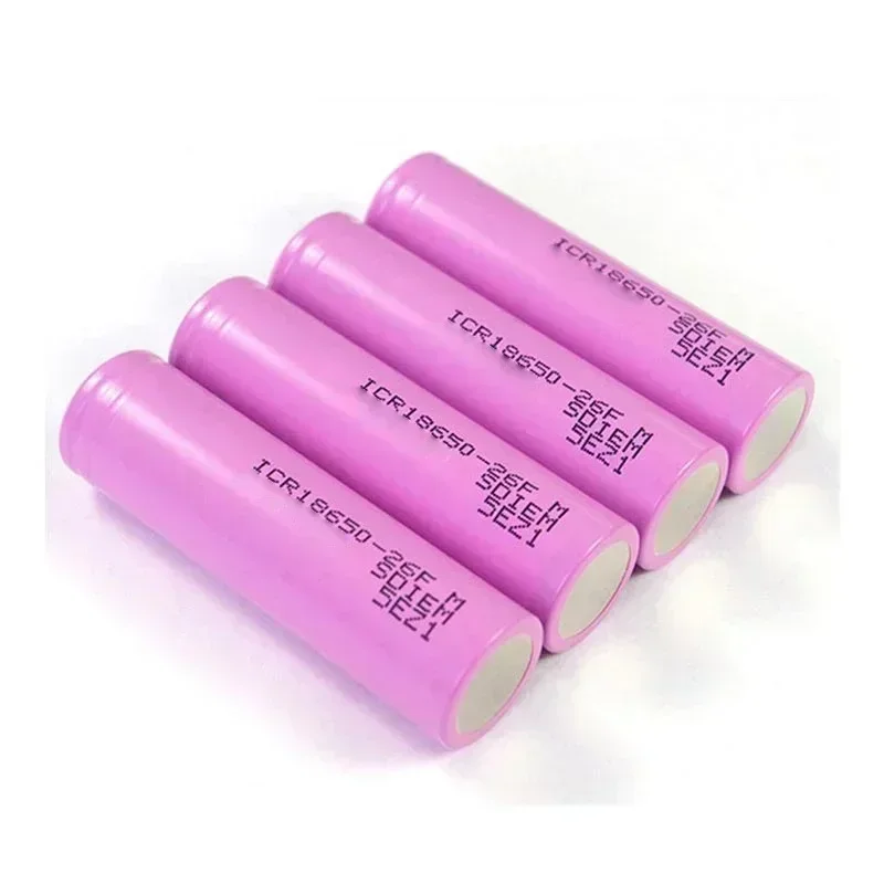 ICR18650 New Original 2600mAh 3.7V For Samsung 18650 26F Batteries Rechargeable Li-ion Battery For Flashlight