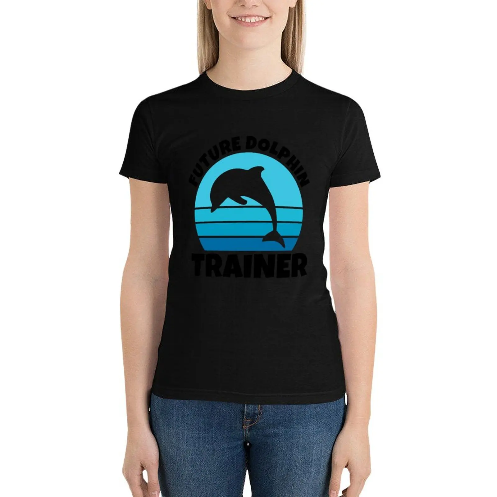 Future Dolphin Trainer - Cute Future Dolphin Trainer Sea Ocean Animal Love Lover Gift For Baby Boy Love Cute Future T-Shirt