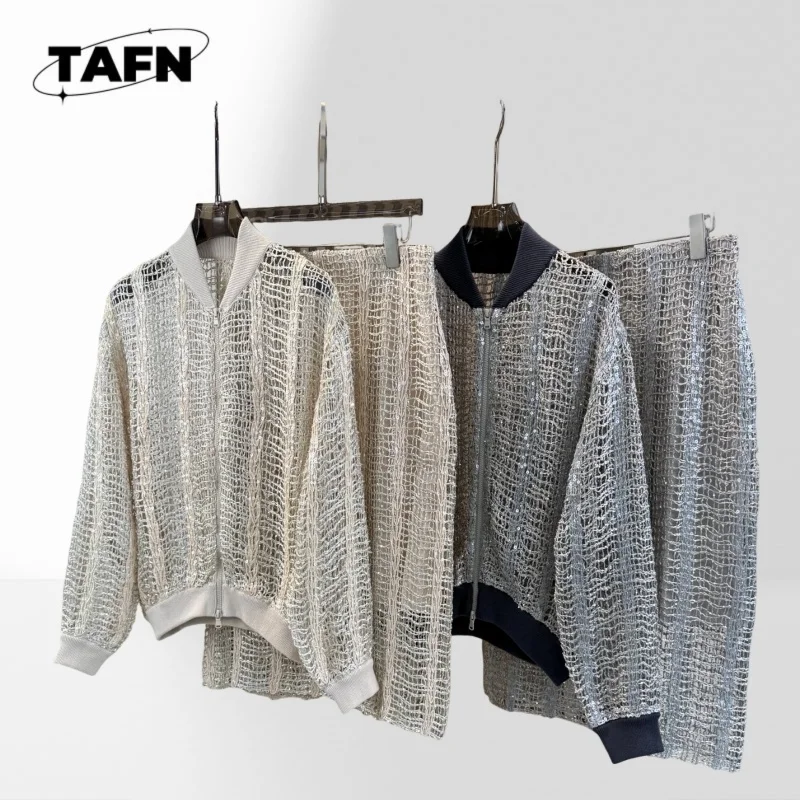 75% Linen, 25% Silk Ladies Elegant Skirt High Waist Midi Length Skirt for Everyday Style Ladies Button-down Cardigan BE0810